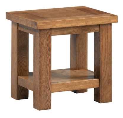 Dorset Rustic Oak Lamp Table